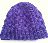 Snowtracks cap free knitting pattern