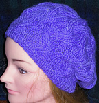 Star crossed slouchy beret free knitting pattern