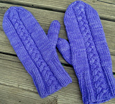 plait cable mittens free knitting pattern