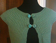 crew neck sleeveless cardigan shalom free knitting pattern