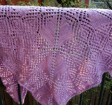 Frost Diamonds wrap by Stephanie Japel free knitting pattern