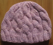 Cabled Baby Hat free knitting pattern