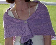 Springtime Bandit lace wrap shawl free knitting pattern