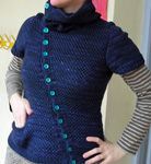 handknit shortsleeve sweater;