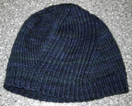 handknit swirl hat;
