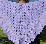 Haruni lacey shawl free knitting pattern