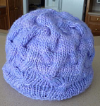 Star Crossed Slouchy Beret free knitting pattern