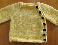 Puerperium baby Cardigan free knitting pattern