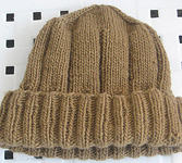 knit ribbed hat free knitting pattrn