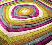 log cabin blanket afghan free knitting pattern