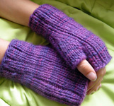 Maine Morning Mitts fingerless mittens free knitting pattern
