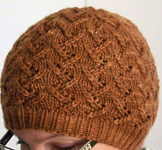 Lacey Lotus hat free knitting pattern