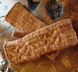 Trenza mittens free knitting pattern