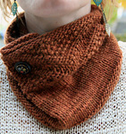 knitted Sienna Cowl; Malabrigo Worsted Merino Yarn, color 50 roanoke