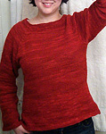 Malabrigo merino Worsted Yarn, color sealing wax 102, pullvoer sweater