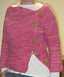 asymmetric cardigan sweater free knitting pattern