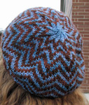 knit hat; Malbrigo Worsted Merino Yarn, color coco #624