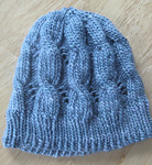 cable and eyelet hat