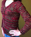 handknit pullover v-neck sweater;