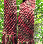 handknit scarf; Malabrigo Merino Worsted Yarn color stonechat