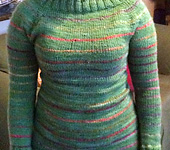 Candy-Striped Raglan pullover handknit Sweater free knitting pattern