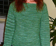 Mothed pullover crewneck sweater by Meg Kandis free knitting pattern