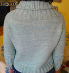 The Laura Sweater, Turtleneck pullover sweater free knitting pattern