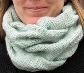 Cowl neck scarf free knitting pattern