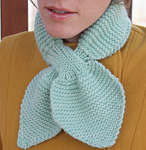 Bow-Knot Scarf free knitting pattern