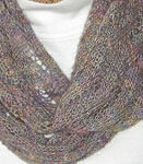 Malabrigo Silkpaca Yarn color arco iris knit lace scarf