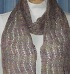 Easy Lacy Zigzag Scarf by Gretchen Hofer