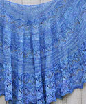 Handknit shawl with pattern Perseus by Tori Gurbisz