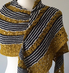 Shawl/wrap with pattern Perhaps, Perhaps by Melanie Berg