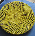 Malabrigo Silkpaca Yarn color frank ochre knit tam