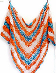 Crocheted Scarf wtih pattern Porcelain Berry Shawl by Elena Fedotova