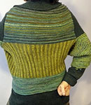 Malabrigo Silkpaca Yarn color indiecita and frank ochre knit sweater