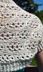 Malabrigo Silkpaca Yarn color natural lace shawl
