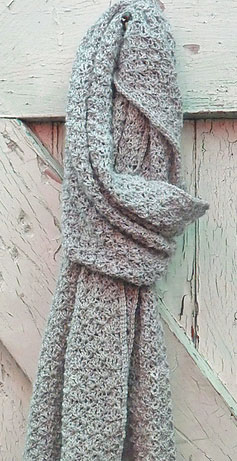 malabrigo silkpaca yarn color pearl crochet scarf