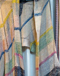 malabrigo silkpaca yarn color pearl knit striped scarf