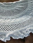 malabrigo silkpaca yarn color pearl knit lace shawl