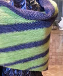 striped shawl pattern Pendulum by Amy Miller