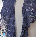 knit lace scarf pattern Sweet Dreams by Boo Knits
