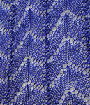 Malabrigo Silkpaca purple mystery knit lace scarf