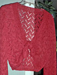 red knit lace bolero pattern 2599 Lace Shrug by Plymouth Yarn Design Studio