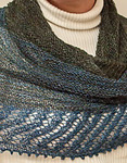 malabrigo silkpaca scarf knit with vaa and azul profundo