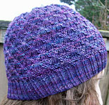 Hand knit hat knit with Malabrigo Sock Yarn color abril