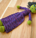 Hand knit doll's dress