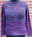 Hand knit pullover knit with Malabrigo Sock Yarn color abril