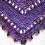 Hand knit scarf/shawl knit with Malabrigo Sock Yarn color abril