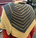 Hand knit striped shawl pattern Stripe Study Shawl by Veera Vlimki